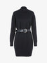 Robe-pull stretch coupe boule - Noir - 3