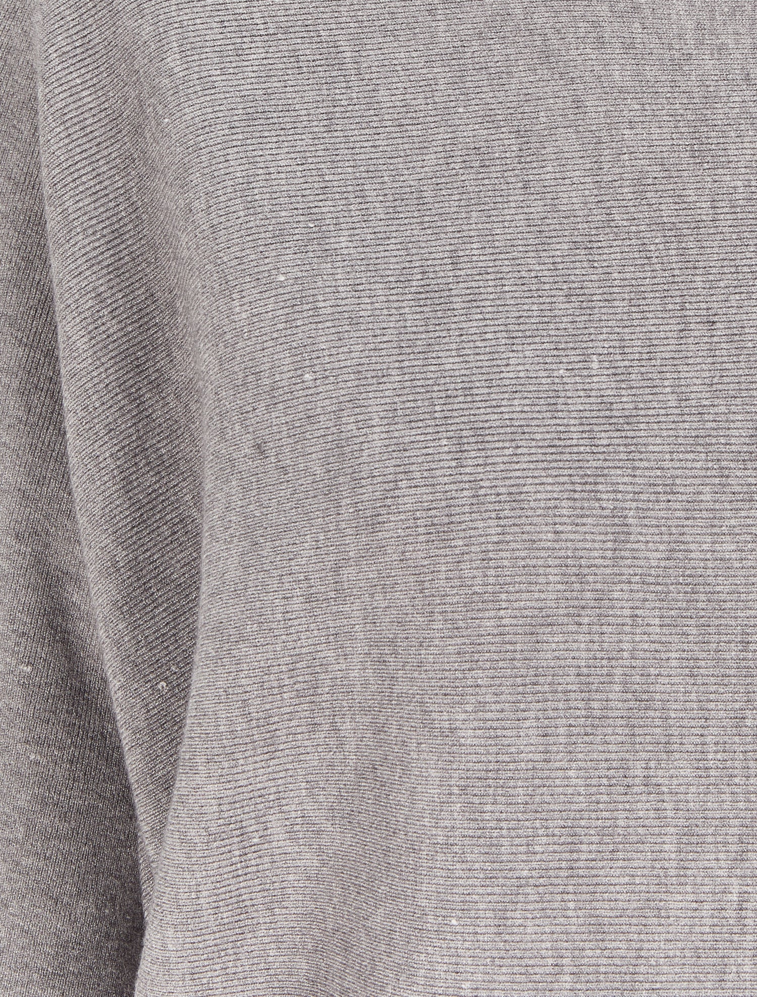 Pull à dos en crochet ajouré et manches dolman - Gris chiné - 3