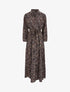 Robe longue à imprimé fleurs sauvages - Noir - 3