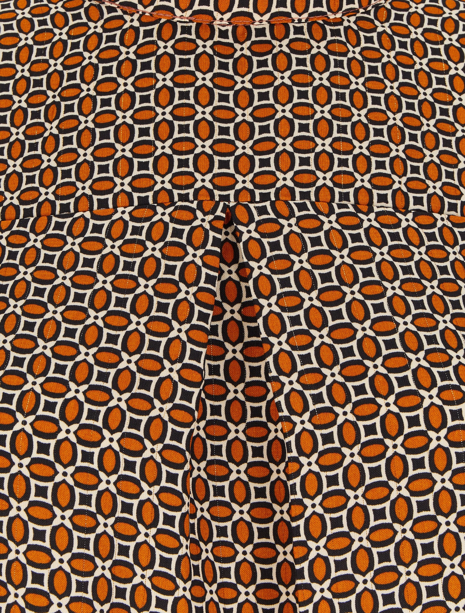 Blouse à motifs graphiques - Orange - 3