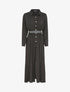 Robe longue à plis accordéons - Noir - 4
