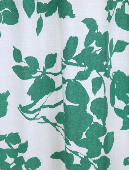 Robes longues à motifs fleurs graphiques - Blanc/vert - 5