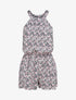 Combishort à imprimé floral - Bleu nuit - 1