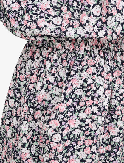 Combishort à imprimé floral - Bleu nuit - 3