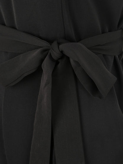 Combishort fluide unie - Noir - 3
