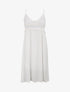 Robe à col V à détail crochet - Blanc - 1