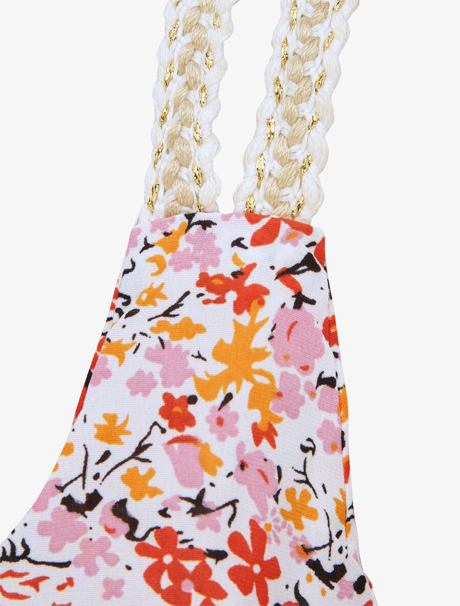 Débardeur carré à imprimé pivoines - Rose - 3