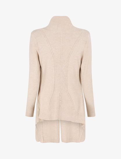 Gilet basique en maille - Beige - 2