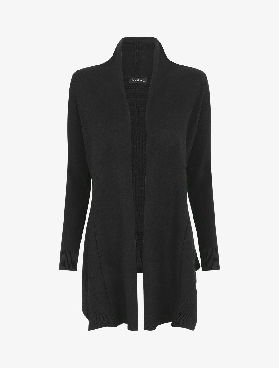 Gilet basique en maille - Noir - 4