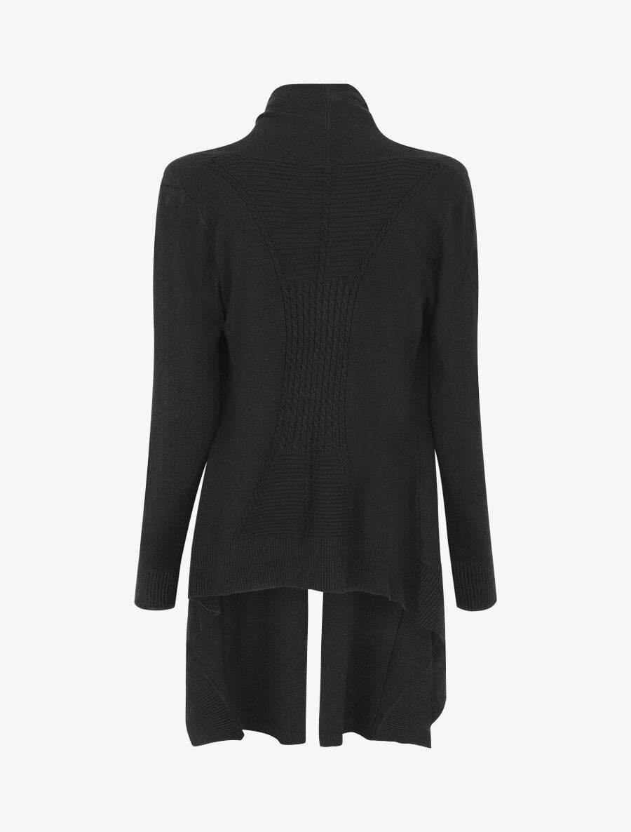 Gilet basique en maille - Noir - 2