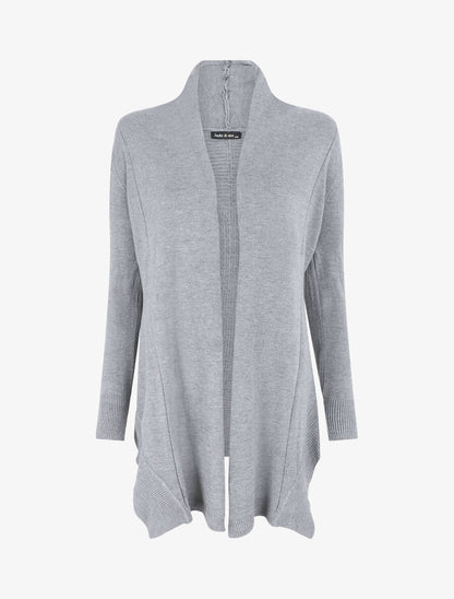 Gilet basique en maille - Gris - 1