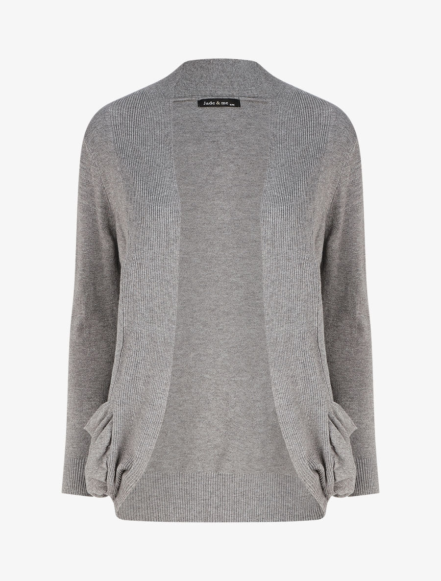 Gilet uni coupe droite - Gris - 4