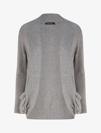 Gilet uni coupe droite - Gris - 4