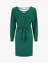 Robe mi-longue ajourée dans le dos - Vert sapin - 1