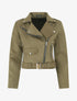 Veste style perfecto en suédine - Kaki - 4