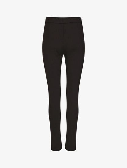 Pantalon slim à taille haute - Noir - 2