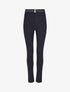 Pantalon slim à taille haute - Marine - 1