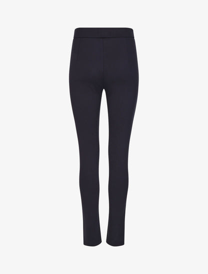Pantalon slim à taille haute - Marine - 2