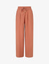 Pantalon ample à taille élastiquée - Corail - 1