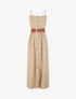 Robe unie effet lin - Beige - 1