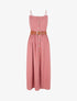 Robe unie effet lin - Vieux rose - 1
