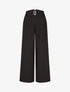 Pantalon ample taille haute à boucle fantaisie - Noir - 1