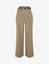 Pantalon ample à taille élastiquée - Taupe - 1