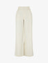 Pantalon ample effet lin à 2 boutons - Beige - 4