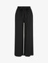 Pantalon fluide élastiqué - Noir - 1