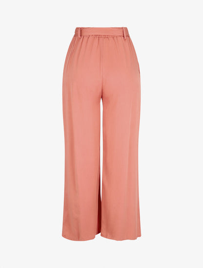 Pantalon fluide élastiqué - Corail - 2