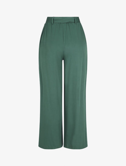 Pantalon fluide élastiqué - Vert sapin - 2
