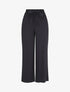 Pantalon fluide élastiqué - Marine - 1