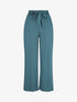 Pantalon fluide élastiqué - Bleu canard - 1