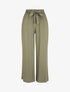 Pantalon uni fluide élastiqué - Kaki - 4