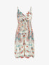 Robe courte à imprimé fleuri - Blanc - 1
