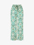 Pantalon fluide à imprimé aztèque - Vert - 4