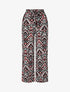 Pantalon fluide à imprimé aztèque - Noir - 4