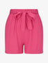 Short fluide uni et ceinturé - Fushia - 4