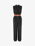 Combinaison ample sans manches unie - Noir - 1