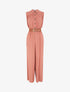 Combinaison ample sans manches unie - Vieux rose - 1