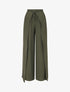 Pantalon coupe droite à pans superposés - Kaki - 1
