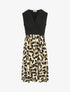 Robe longue à imprimé fantaisie - Noir - 4