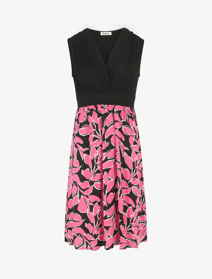 Robe longue à imprimé fantaisie - Rose - 1