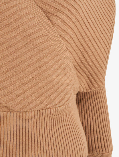 Pull cache-coeur et nœud au dos - Camel - 3