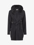Gilet ample à col en fourrure - Noir - 5