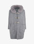 Gilet long uni à boutons à bascule - Gris - 5
