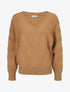 Pull uni à boutons décoratifs au dos - Camel - 5