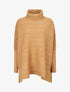 Pull oversize à col roulé - Camel - 1