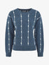 Pull droit à rayures fantaisies - Bleu - 1