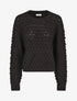 Pull en maille uni texturé - Noir - 4